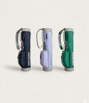 Mini Hoshi Toddler Golf Bag in Midnight Blue, Lilac Purple and Jade Green. Clubs and accessories sold separately.