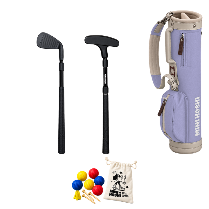 Toddler Golf Bag + Left-Handed Two-Club Set Bundle