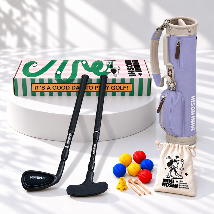 Toddler Golf Bag + Left-Handed Adjustable Two-Club Set Bundle