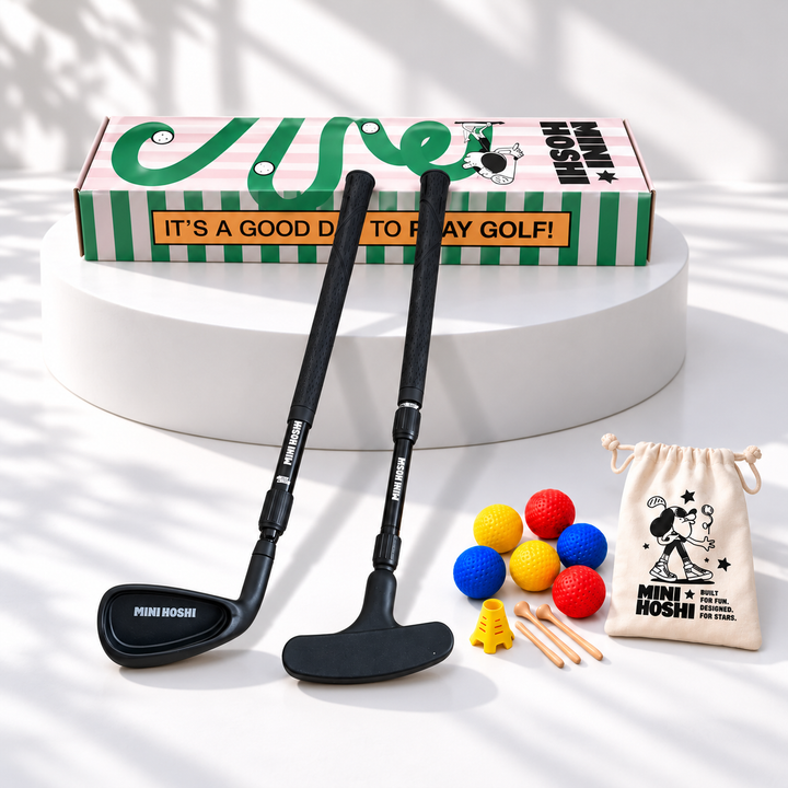 Left-Handed Adjustable Toddler Golf Club Set | Wedge + Putter