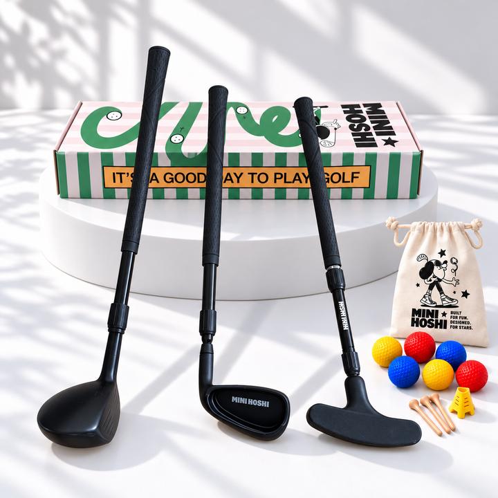 Right-Handed Adjustable Toddler Golf Club Set | Driver, Wedge + Putter