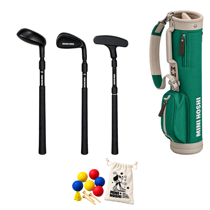 Toddler Golf Bag + Right-Handed Three-Club Set Bundle
